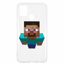 Чехол для Samsung M31 Steve from Minecraft - PrintSalon