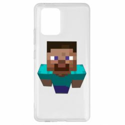 Чехол для Samsung S10 Lite Steve from Minecraft - PrintSalon