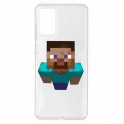 Чехол для Samsung S20+ Steve from Minecraft - PrintSalon