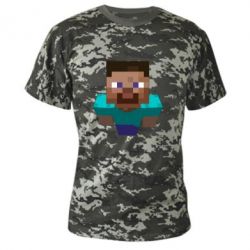 Камуфляжная футболка Steve from Minecraft - PrintSalon