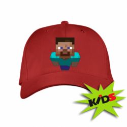Детская кепка Steve from Minecraft - PrintSalon