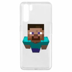 Чехол для Oppo A91/Reno3 Steve from Minecraft - PrintSalon