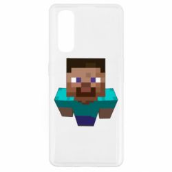 Чехол для Oppo Find X2 Steve from Minecraft - PrintSalon