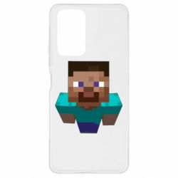 Чехол для Xiaomi Redmi Note 10 Pro Steve from Minecraft - PrintSalon