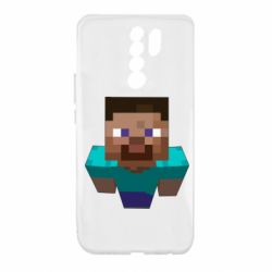 Чехол для Xiaomi Redmi 9 Steve from Minecraft - PrintSalon