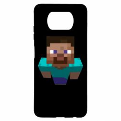 Чехол для Xiaomi Poco X3 Steve from Minecraft - PrintSalon