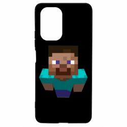 Чехол для Xiaomi Poco F3/K40 Steve from Minecraft - PrintSalon