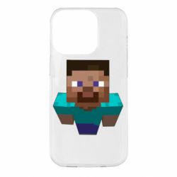 Чехол для iPhone 14 Pro Steve from Minecraft - PrintSalon