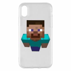 Чехол для iPhone X/Xs Steve from Minecraft - PrintSalon