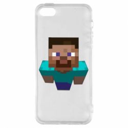 Чехол для iPhone5/5S/SE Steve from Minecraft - PrintSalon