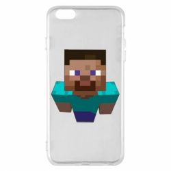 Чехол для iPhone 6 Plus/6S Plus Steve from Minecraft - PrintSalon