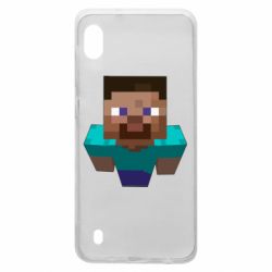 Чехол для Samsung A10 Steve from Minecraft - PrintSalon