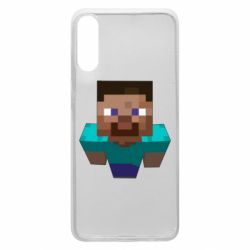 Чехол для Samsung A70 Steve from Minecraft - PrintSalon