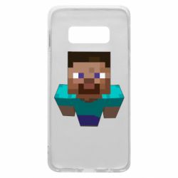 Чехол для Samsung S10e Steve from Minecraft - PrintSalon