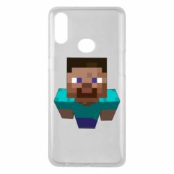 Чехол для Samsung A10s Steve from Minecraft - PrintSalon