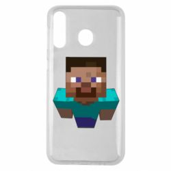 Чехол для Samsung M30 Steve from Minecraft - PrintSalon