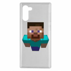 Чехол для Samsung Note 10 Steve from Minecraft - PrintSalon