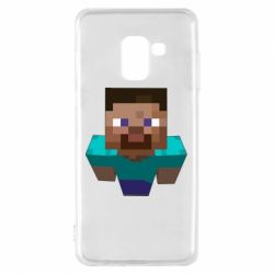Чехол для Samsung A8 2018 Steve from Minecraft - PrintSalon