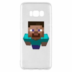 Чехол для Samsung S8 Steve from Minecraft - PrintSalon