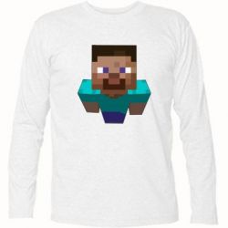 Футболка с длинным рукавом Steve from Minecraft - PrintSalon