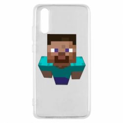 Чехол для Huawei P20 Steve from Minecraft - PrintSalon