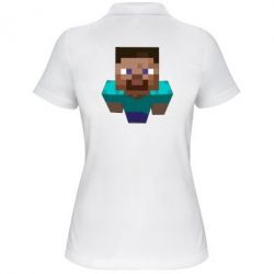 Женское поло Steve from Minecraft - PrintSalon