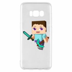 Чохол для Samsung S8 Steve minecraft - PrintSalon