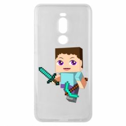 Чохол для Meizu Note 8 Steve minecraft - PrintSalon