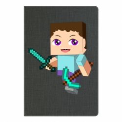 Блокнот з принтом Steve minecraft - PrintSalon