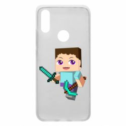 Чохол для Xiaomi Redmi 7 Steve minecraft - PrintSalon