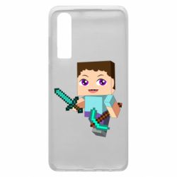 Чохол для Huawei P30 Steve minecraft - PrintSalon
