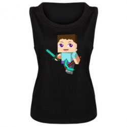 Майка жіноча Steve minecraft - PrintSalon