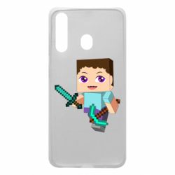 Чохол для Samsung A60 Steve minecraft - PrintSalon