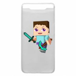 Чохол для Samsung A80 Steve minecraft - PrintSalon