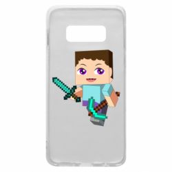 Чохол для Samsung S10e Steve minecraft - PrintSalon