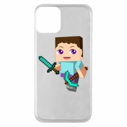 Чохол для iPhone 11 Steve minecraft - PrintSalon
