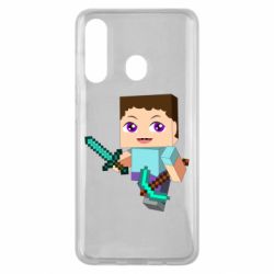 Чохол для Samsung M40 Steve minecraft - PrintSalon