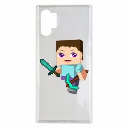 Чохол для Samsung Note 10 Plus Steve minecraft - PrintSalon
