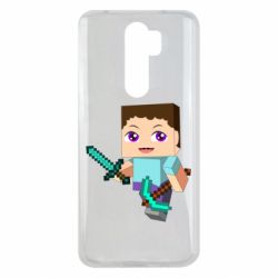 Чохол для Xiaomi Redmi Note 8 Pro Steve minecraft - PrintSalon