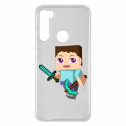 Чохол для Xiaomi Redmi Note 8 Steve minecraft - PrintSalon