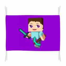 Прапор Steve minecraft - PrintSalon
