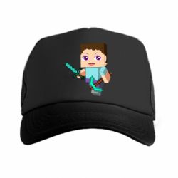 Кепка-тракер Steve minecraft - PrintSalon