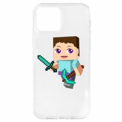 Чохол для iPhone 12 Pro Steve minecraft - PrintSalon