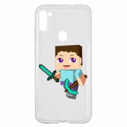 Чохол для Samsung A11 / M11 Steve minecraft - PrintSalon