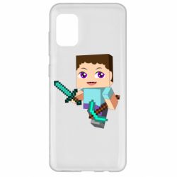 Чохол для Samsung A31 Steve minecraft - PrintSalon