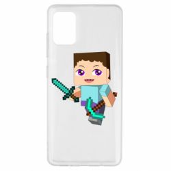 Чохол для Samsung A51 Steve minecraft