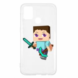 Чохол для Samsung M31 Steve minecraft - PrintSalon