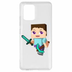 Чохол для Samsung S10 Lite Steve minecraft - PrintSalon