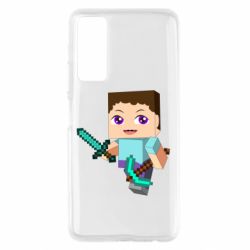 Чохол для Huawei P Smart 2021 Steve minecraft - PrintSalon