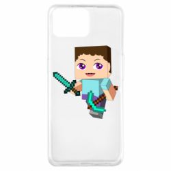 Чохол для Oppo A73Steve minecraft - PrintSalon